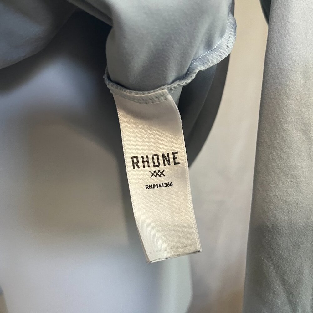 Rhone Men's solid light blue performance hooded s… - image 6